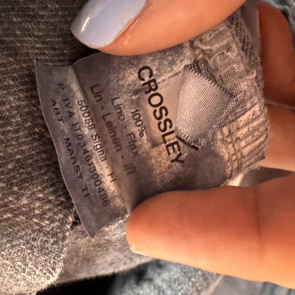 Men’s Crossley Blazer Jacket Washed Grey 100% Linen Made in Italy - Picture 5 of 6